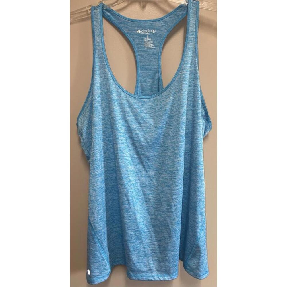 IDEOLOGY Womens Rapidry Heathered Racerback Performance Short Sleeve Tank Top XL